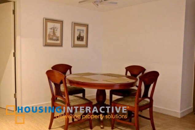 fully furnished 2br unit with parking for lease in one shangri-la place