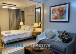 fully furnished 1br unit for lease in one uptown residences
