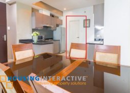 fully furnished 2br unit with parking for lease in sapphire residences