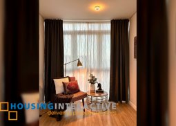 fully furnished 1br unit with parking for lease in two serendra