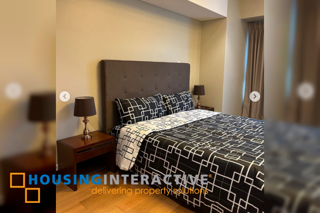 fully furnished 2br unit with parking for rent in one serendra