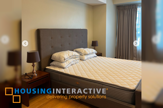 fully furnished 2br unit with parking for rent in one serendra