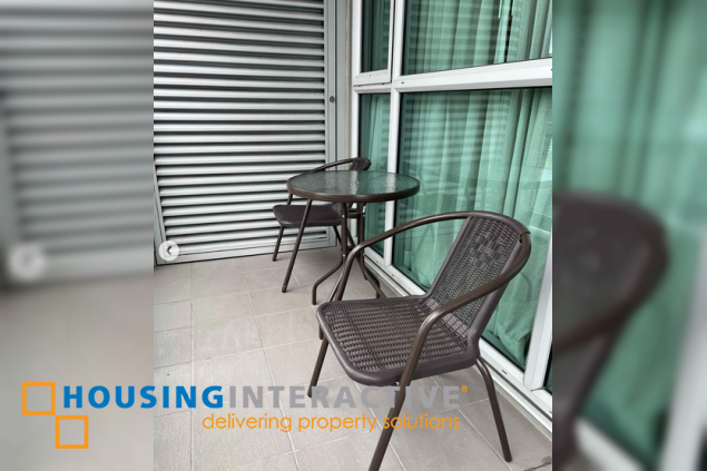 fully furnished 2br unit with parking for rent in one serendra