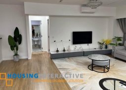 fully furnished 2br unit with parking for lease in two serendra