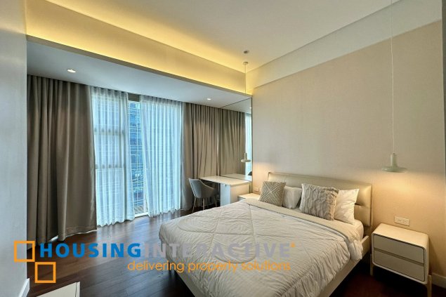 fully furnished 2br unit with balcony and parking for lease in grand hyatt residences