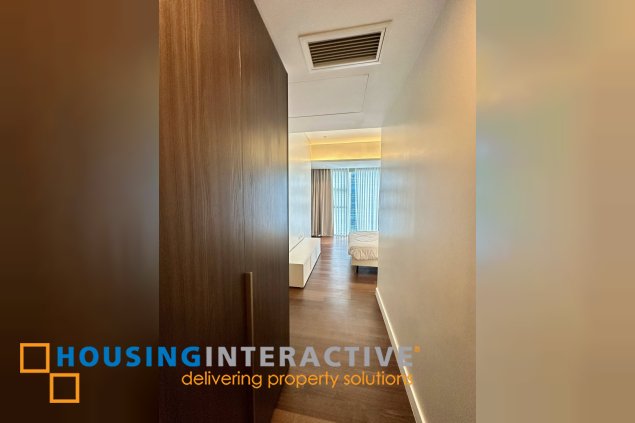 fully furnished 2br unit with balcony and parking for lease in grand hyatt residences