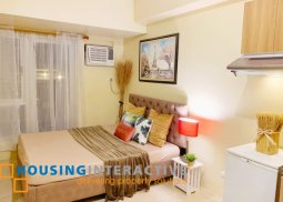 fully furnished studio unit for lease in avida tower asten