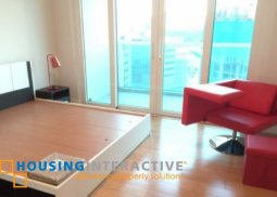 fully furnished 1br unit with balcony and parking for sale in park terraces