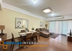 fully furnished 2br unit with balcony and parking for sale/lease in shang salcedo place