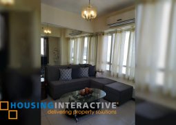 fully furnished 2br unit with parking for sale/lease in the columns legazpi