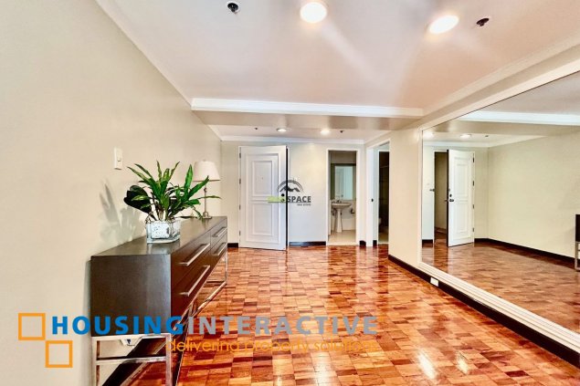 fully furnished 2br unit with balcony and parking for lease in one salcedo place