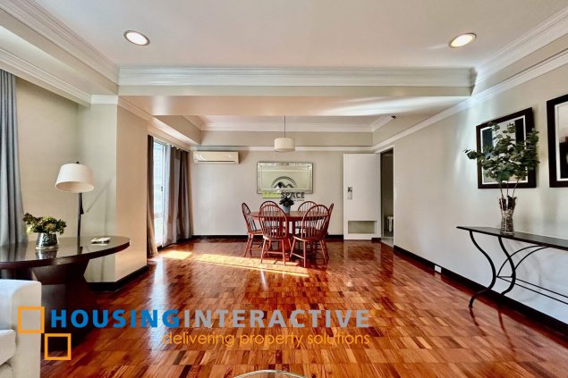 fully furnished 2br unit with balcony and parking for lease in one salcedo place