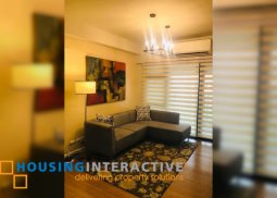 fully furnished 2br unit with balcony and parking for rent in escala salcedo