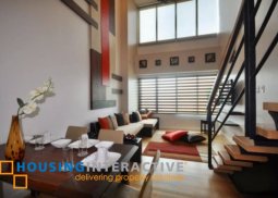 fully furnished 1br unit with parking for sale in one rockwell