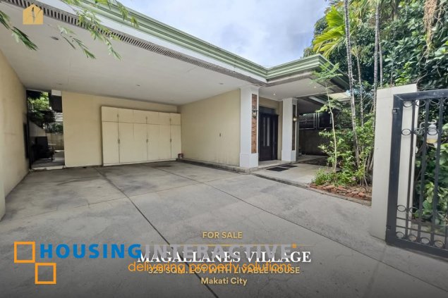 residential lot with livable house for sale in magallanes village, makati city