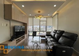 fully furnished 2br unit with balcony and parking for lease/sale in the proscenium at rockwell