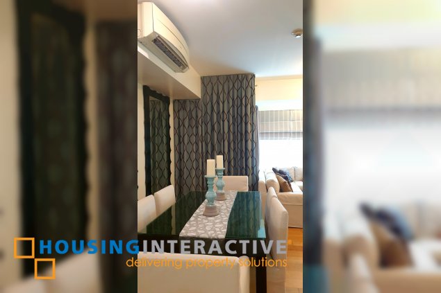 fully furnished 1br unit with parking for lease in one serendra
