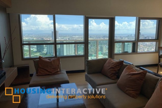 fully furnished 3br unit with balcony and parking for sale in the residences at greenbelt