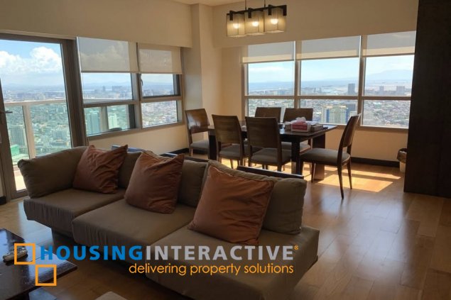 fully furnished 3br unit with balcony and parking for sale in the residences at greenbelt