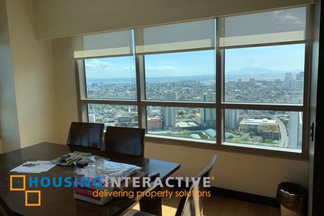 fully furnished 3br unit with balcony and parking for sale in the residences at greenbelt