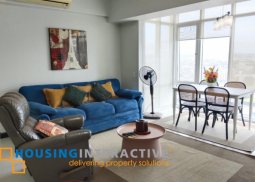 fully furnished 2br unit with balcony and parking for lease in two serendra