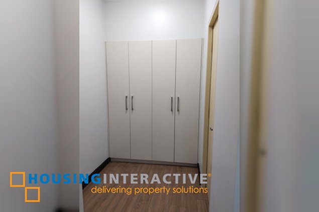 fully furnished 2br unit with balcony and parking for lease in two serendra