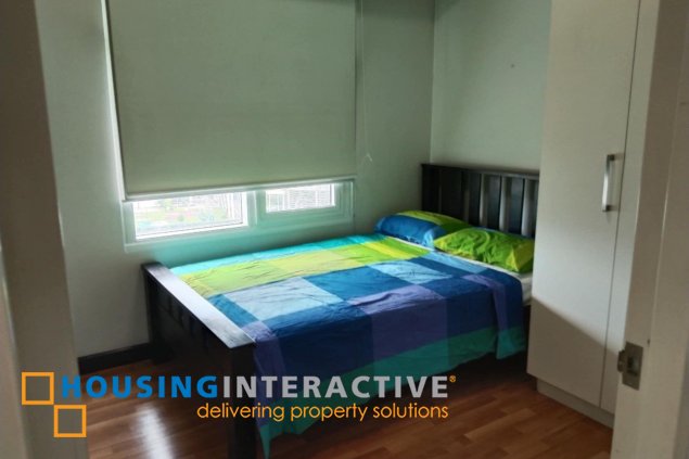 fully furnished 2br unit with balcony and parking for lease in two serendra