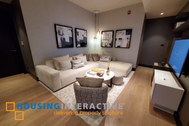fully furnished 3br unit with parking for sale in aurelia residences