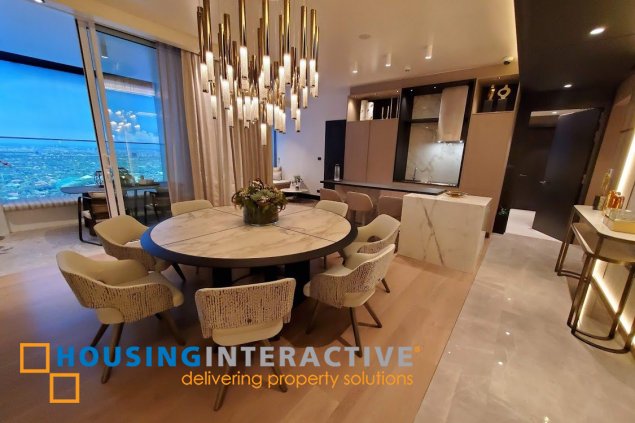fully furnished 3br unit with parking for sale in aurelia residences