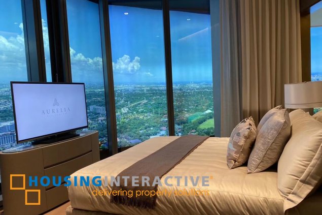 fully furnished 3br unit with parking for sale in aurelia residences