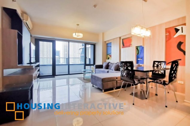 fully furnished 1br unit with parking for lease in arya residences
