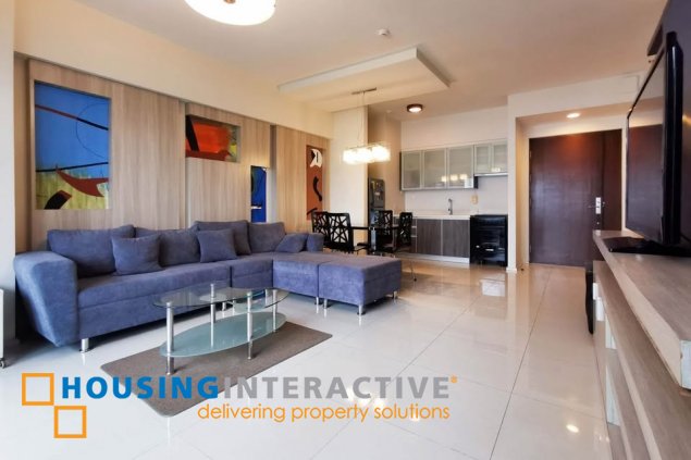 fully furnished 1br unit with parking for lease in arya residences