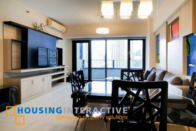 fully furnished 1br unit with parking for lease in arya residences