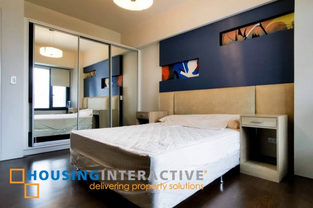 fully furnished 1br unit with parking for lease in arya residences