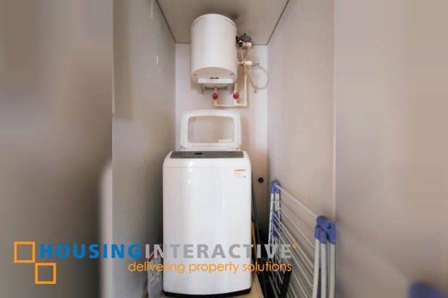 fully furnished 1br unit with parking for lease in arya residences