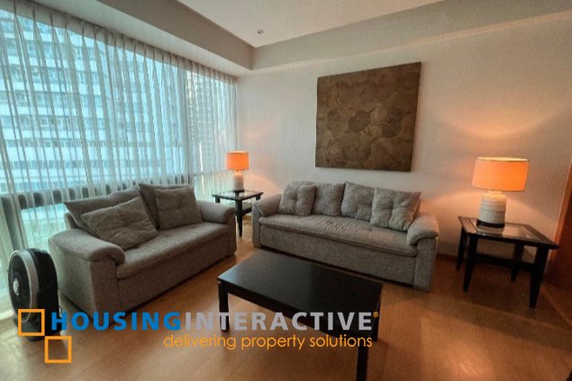 fully furnished 2br unit with parking for sale in bonifacio ridge