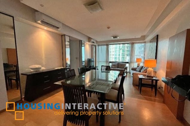 fully furnished 2br unit with parking for sale in bonifacio ridge