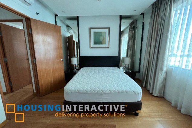 fully furnished 2br unit with parking for sale in bonifacio ridge