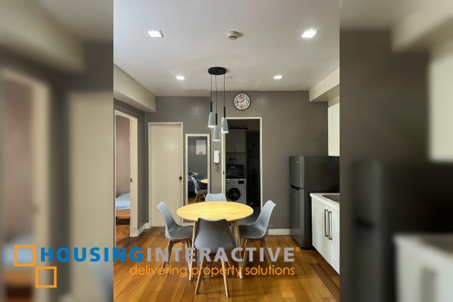 fully furnished 2br unit with balcony for lease in acqua private residences