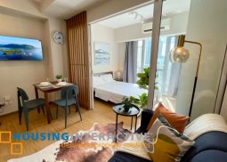 fully furnished 1br unit for lease in acqua private residences