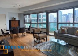 fully furnished 2br unit wtith balcony and parking for lease in the residences at greenbelt