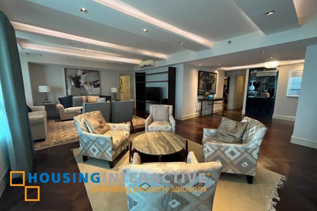fully furnished 3br unit with parking for rent in edades tower