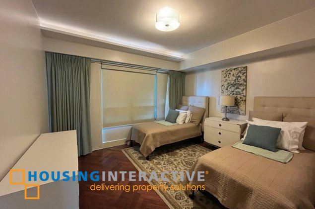 fully furnished 3br unit with parking for rent in edades tower