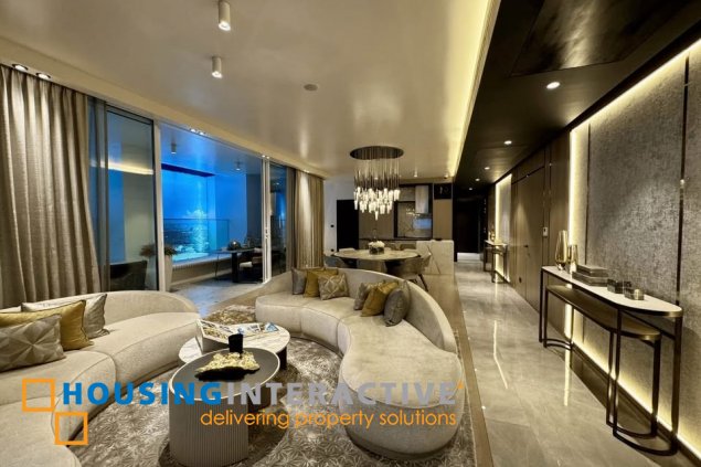 semi-furnished brandnew 3br unit with parking for sale in aurelia residences