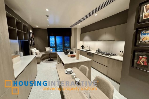 semi-furnished brandnew 3br unit with parking for sale in aurelia residences
