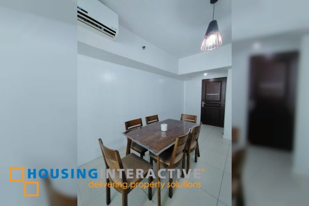 semi-furnished 3br 3br unit with parking for lease in two serendra