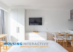 fully furnished studio unit for lease in acqua private residences