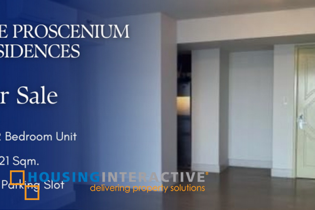 2br unit with parking for sale in proscenium at rockwell