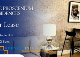 furnished studio unit for lease in the proscenium residences