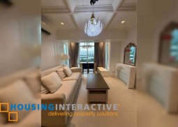 fully furnished 2br unit with parking for lease in two serendra